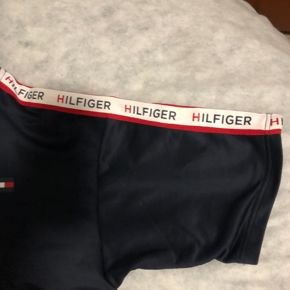 Tommy Hilfiger Spell Out Zip Hoodie Short Sleeve - Picture 3 of 7